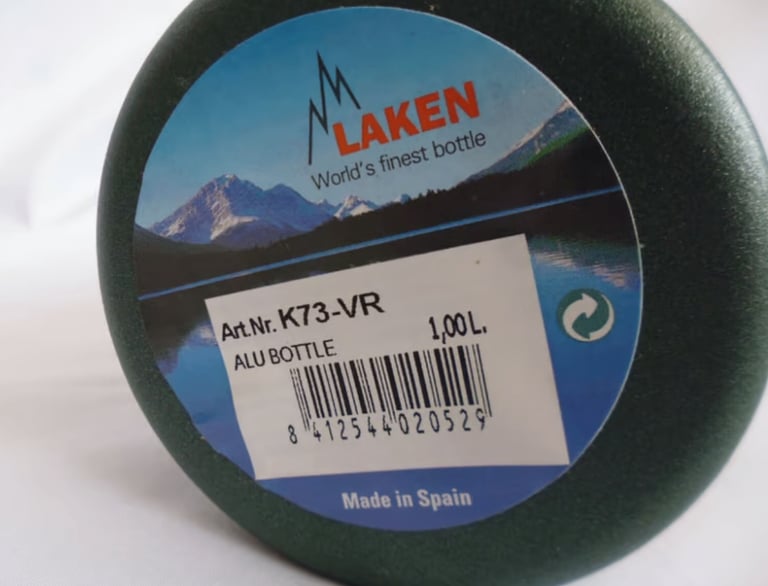 Job Lot 5 x LAKEN Aluminium Water Bottle Green Junior Monsters K73-VR 1 Litre