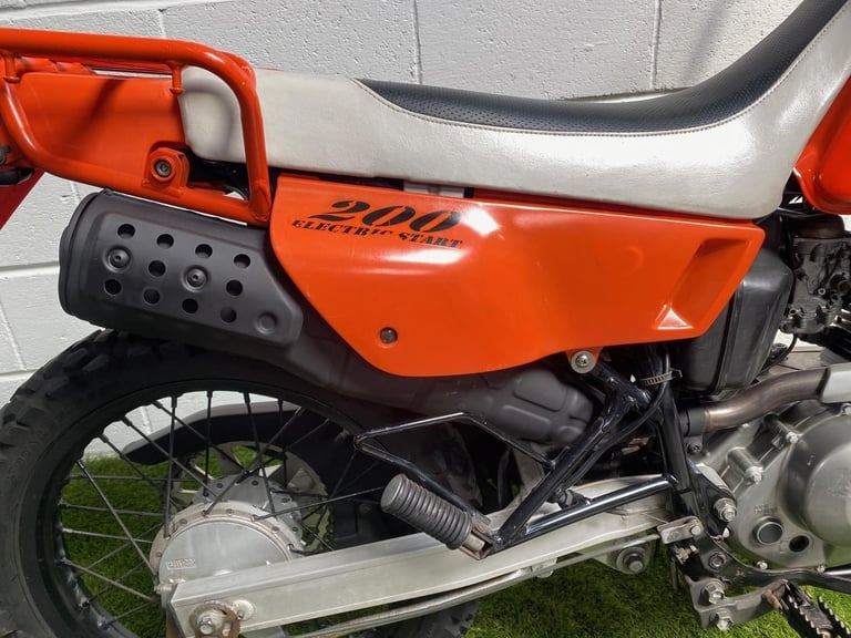 1998 JDM Suzuki DF200E enduro with large rack and headlight guard