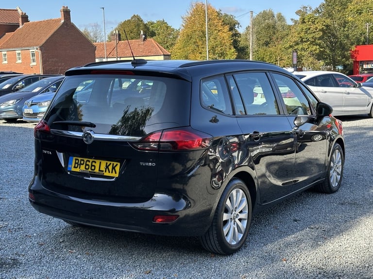 2016 Vauxhall Zafira Tourer 1.4 I Turbo Design Petrol Manual 5 Door MPV Black