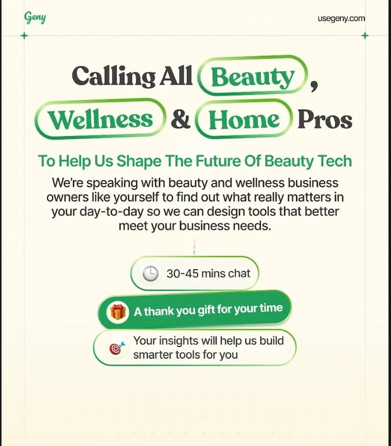 We’re speaking with beauty, wellness, and home service pros