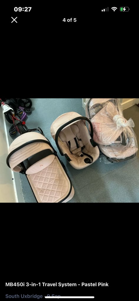 image for MB450i 3-in-1 Travel System - Pastel Pink