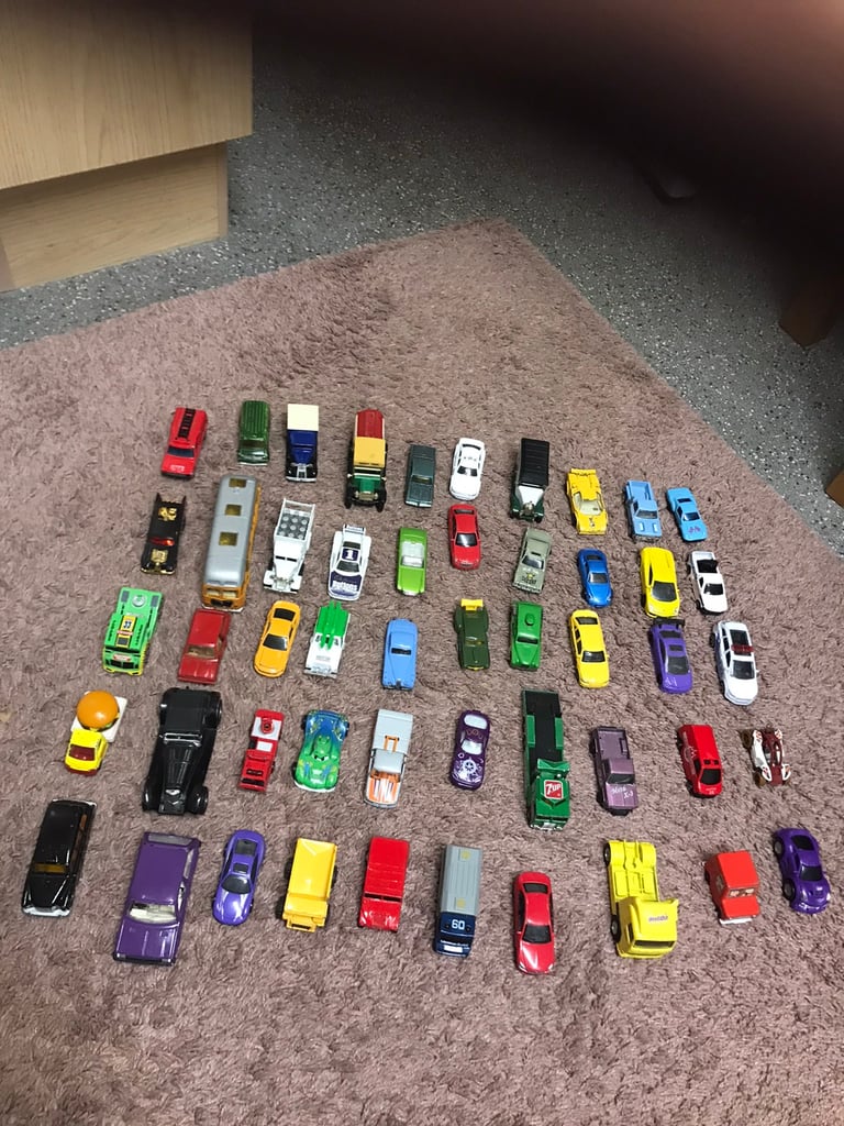 Toy vehicles x 50. Cars and various vehicles. Bundle 