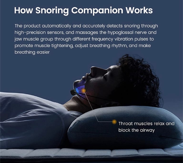 Anti snore electric TENS pulse chin device / massage - NEW