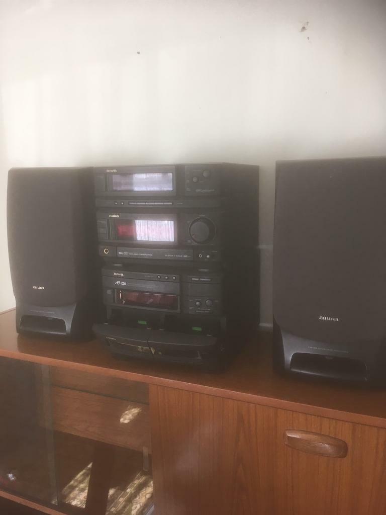 AIWA three disc two tape stereo 