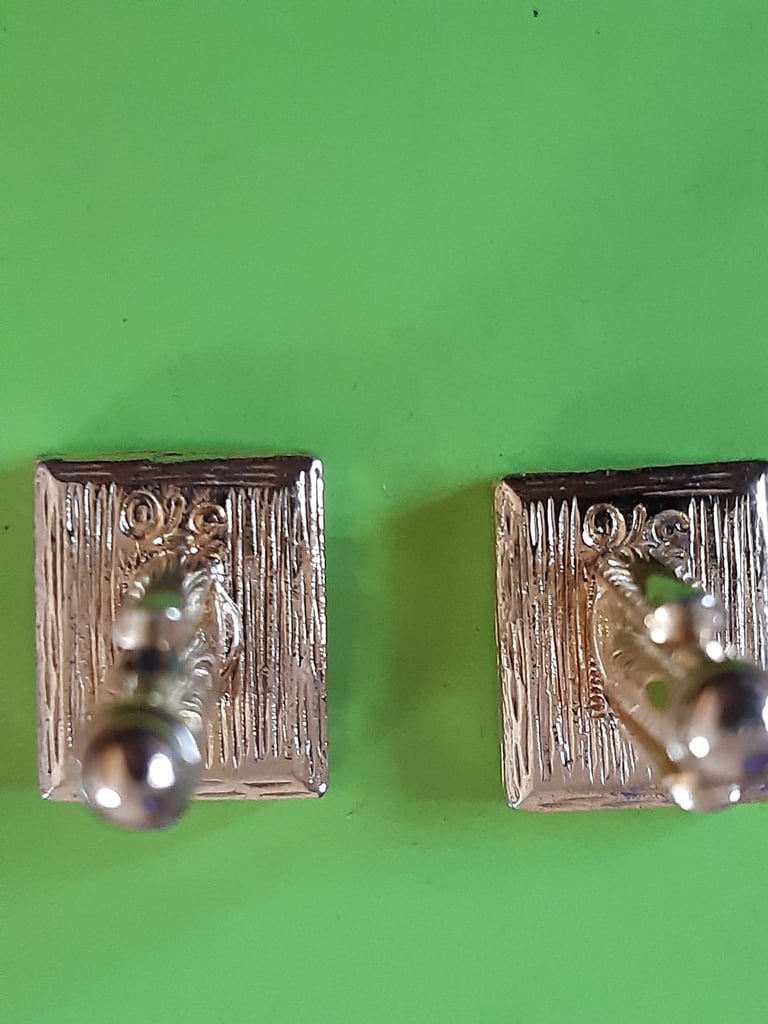 Silver Ring and Cuff Links