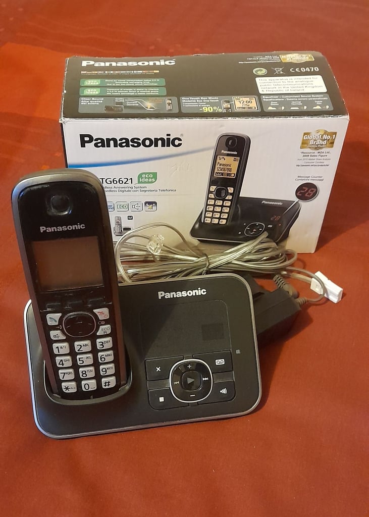 image for Panasonic KX TG6621 Digital cordless Telephone with answering system.