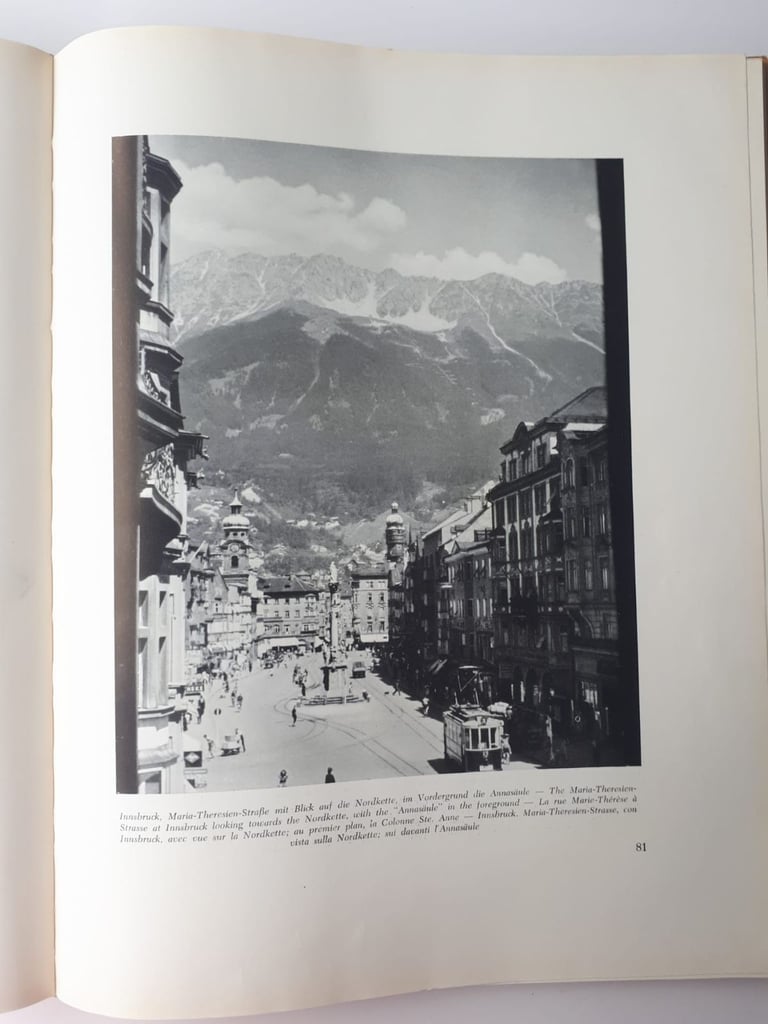Tyrol. Franz Gschnitzer, Very rare book about Alps in Austria from 1950 Österreich 