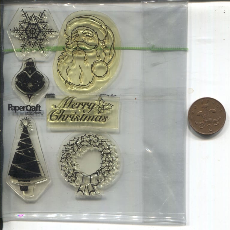 5 Sets of Christmas Silicon Clear Stamps - NEW & SEALED