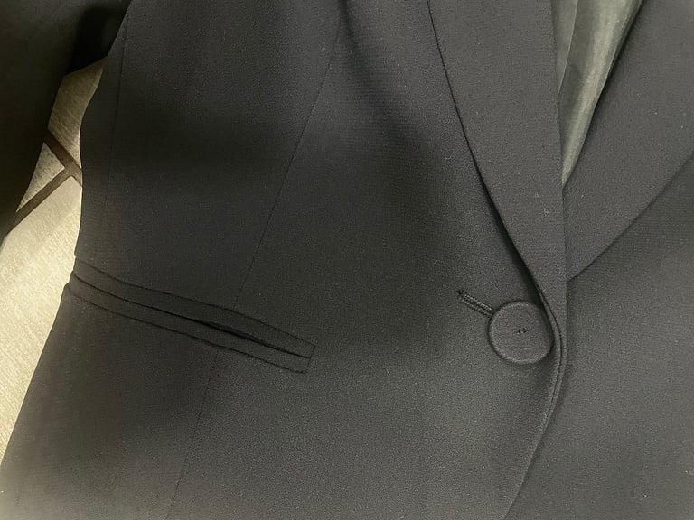 Hobbs dark blue black bolero fitted jacket 