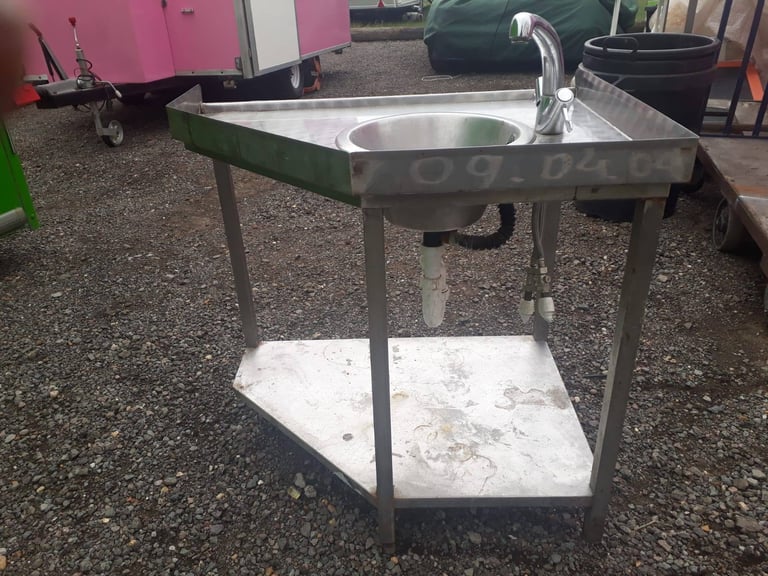 Catering equipment commercial stainless Steel sinks hand wash restaurant kitchen trailer items 