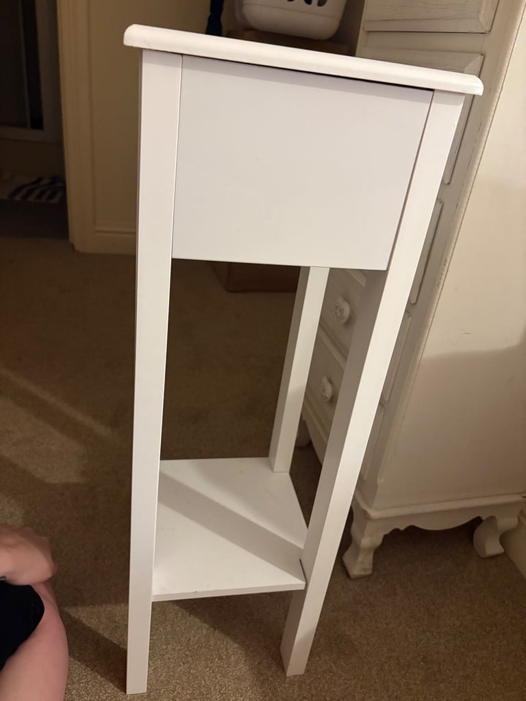 White small dressing table. 