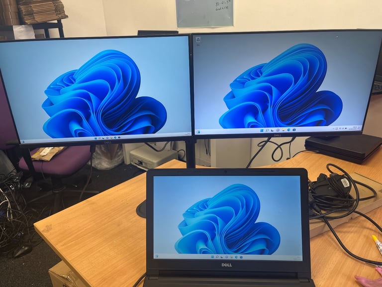 image for Dell p2419h dual monitors full working 
