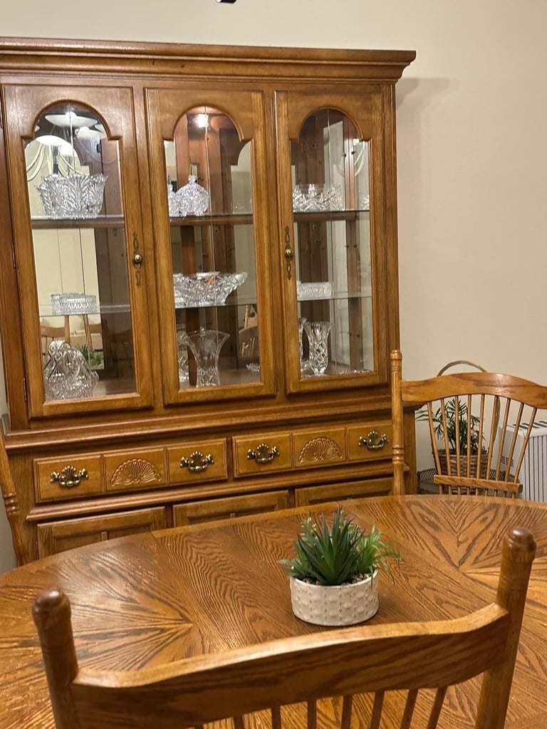 Dinning table with display unit 