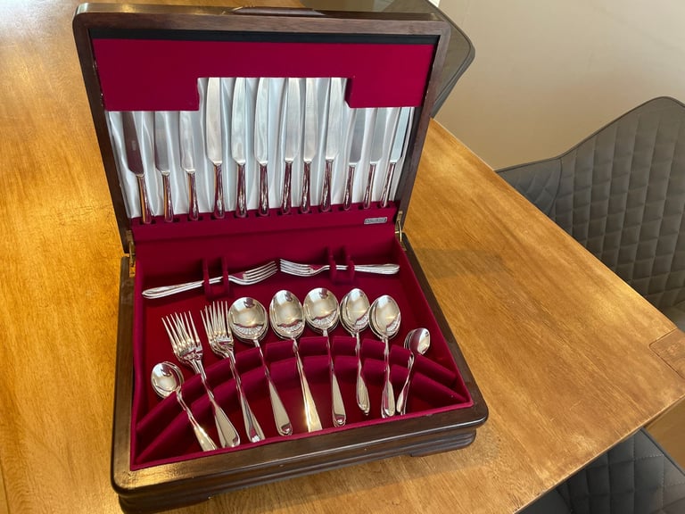 David Mellor Pride Elkington Silver Plate 44-piece Cutlery Set