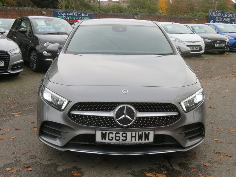 2019 Mercedes-Benz A-Class A180d AMG Line Executive 5dr Auto Grey HATCHBACK Diesel Automatic