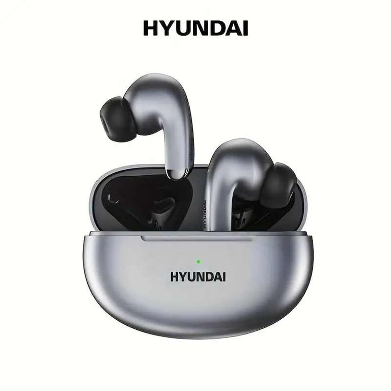 Brand New Hyundai Wireless Earbuds with Microphone - Minimal Delay, Extended Battery Duration