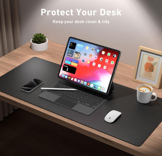 Office Desk Pad Protector, Mouse Pad, Non-Slip PU Leather BRAND NEW CLEARANCE