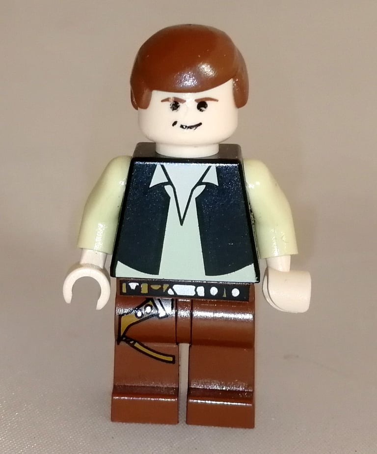 Lego Star Wars Han Solo Minifigure sw0179 From Sets 8038, 10179, 10188