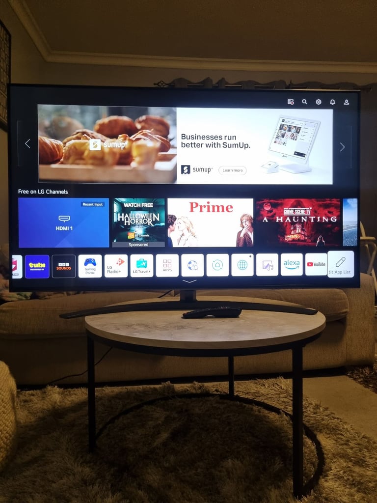 50" LG nanocell 4k Smart Ultra HDR UHD led WiFi TV with Stand and Remote £190