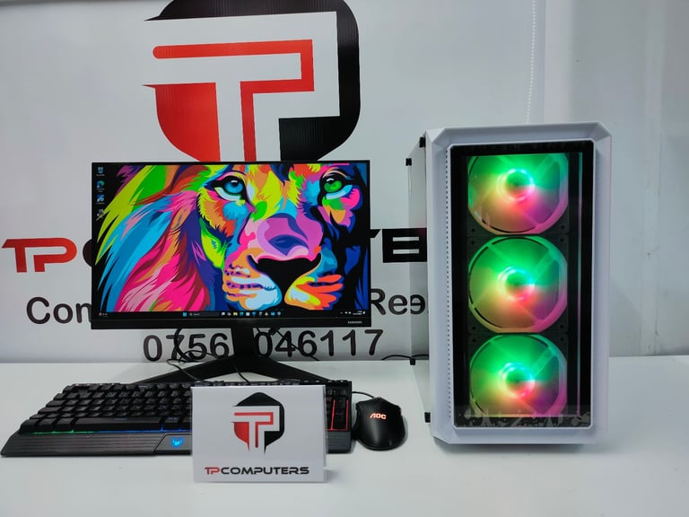 RGB Quick Gaming Computer PC Desktop Setup Bundle | i7 Procesor | RTX 4060 Graphics | 1TB