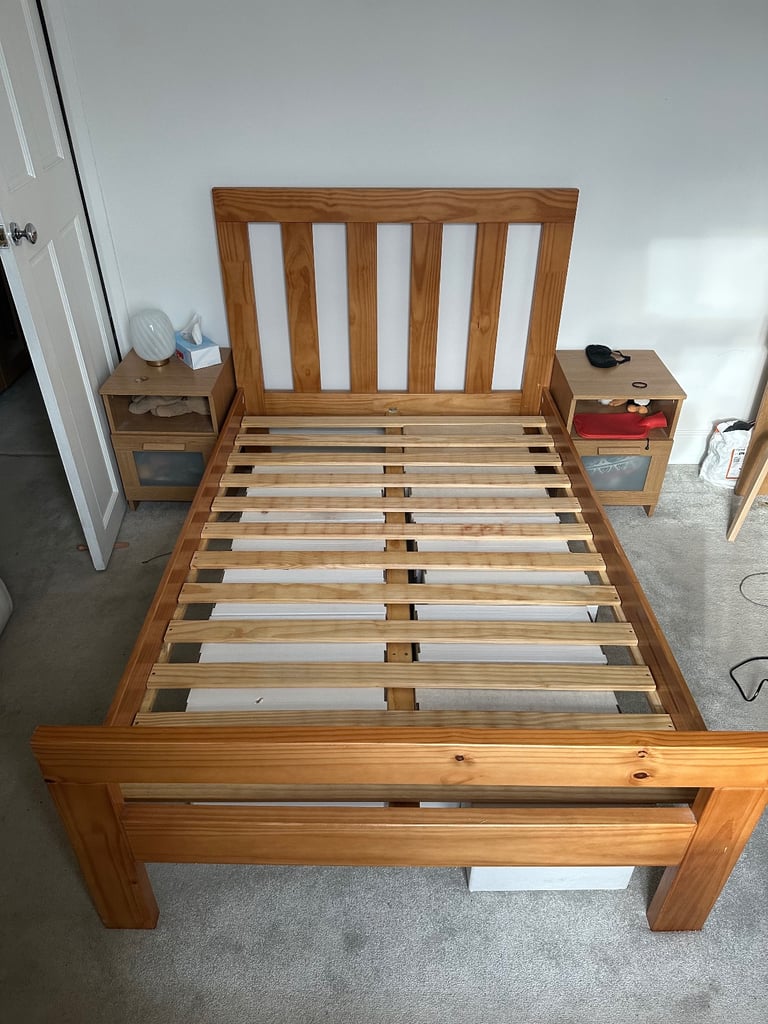 image for Small Double Wooden Bed Frame