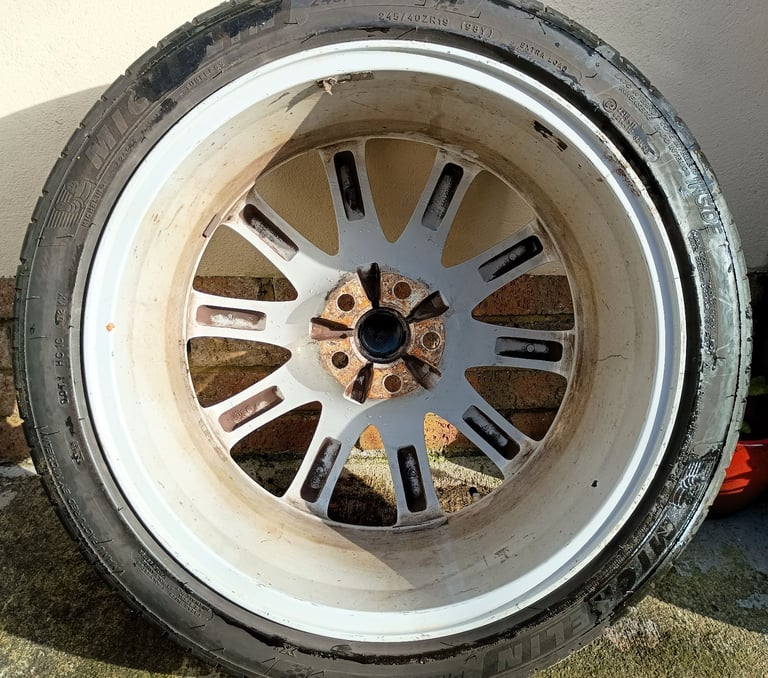 19" JAG ALLOYS 5x108 WHEELS TYRES XF XE XJ XK FORD VOLVO