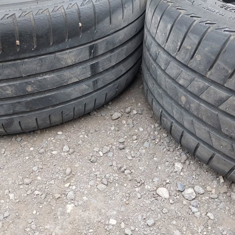 GENUINE BMW 2 SERIES 18 ALLOY WHEELS 5 X 112 GOOD TYRES VW AUDI CADDY VAN ETC
