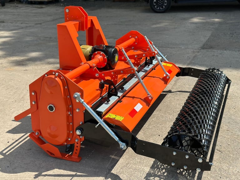NEW Heavy Duty 200 cm Stone Burier Rotavator Tiller Packer Roller for tractor