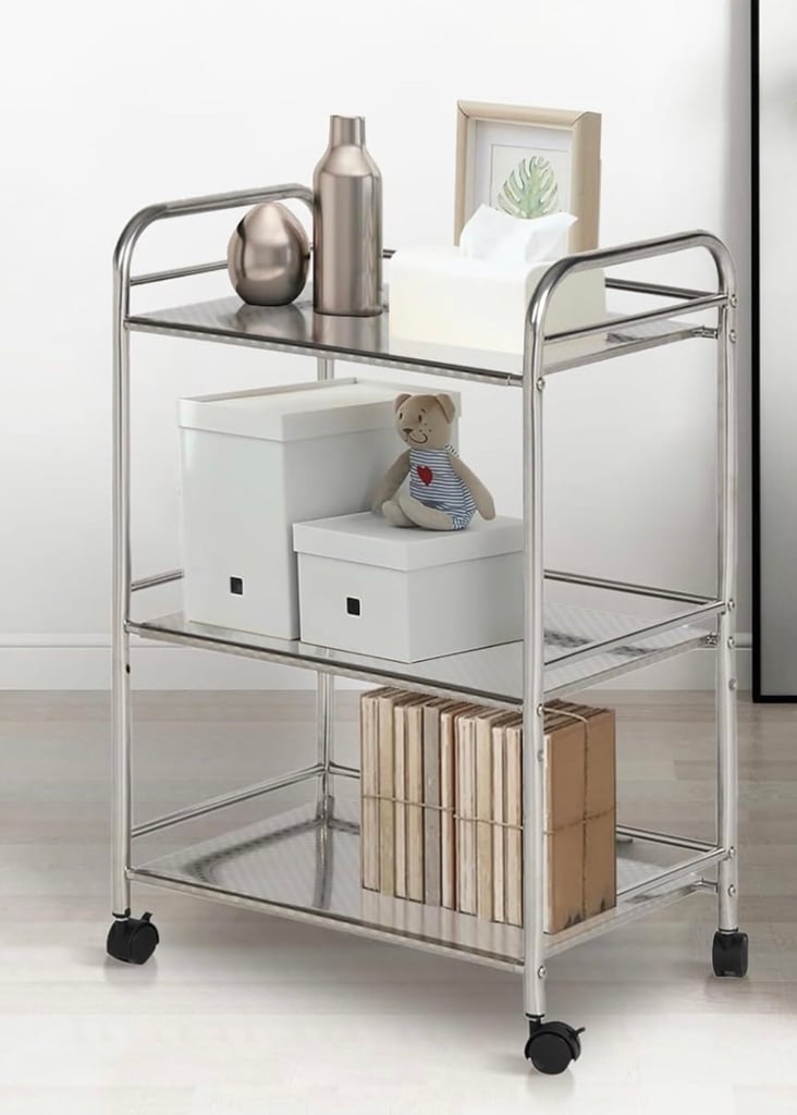 image for Storage Trolley Rolling Cart with Wheels
