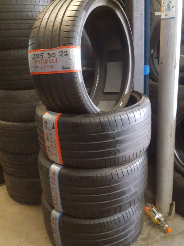 Matching set 285 30 22 XL pirelli tyres 7mm fitd n bal