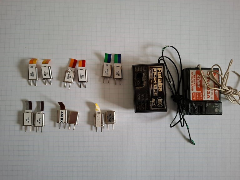 27mhz RC Transmitter, receivers & crystals