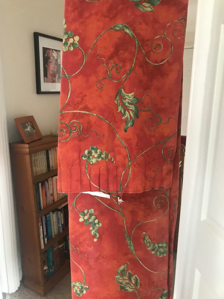 Orange Vine Curtains
