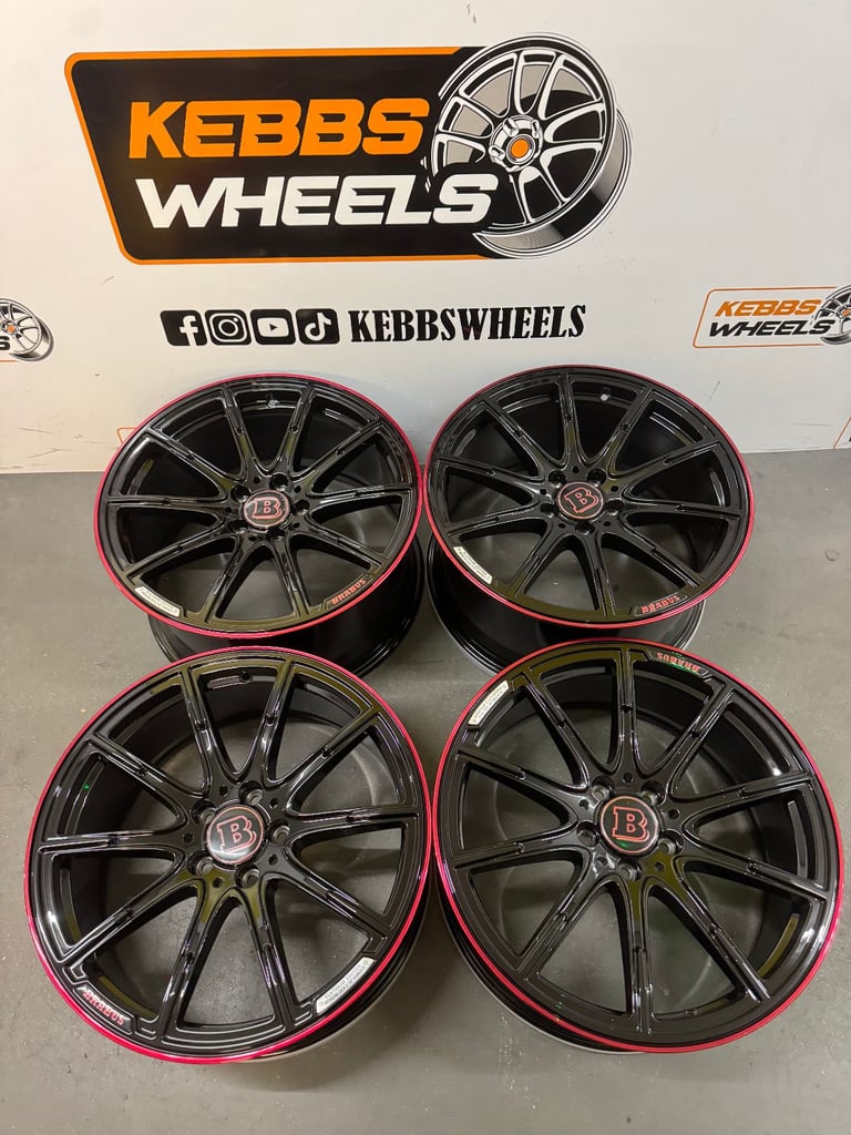 19" MERCEDES BRABUS REPLACEMENT ALLOY WHEELS C CLASS E CLASS S CLASS 