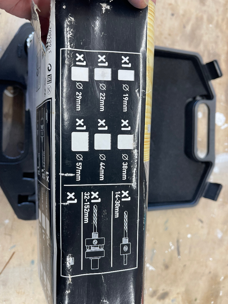 Plumbers holesaw kit (New)