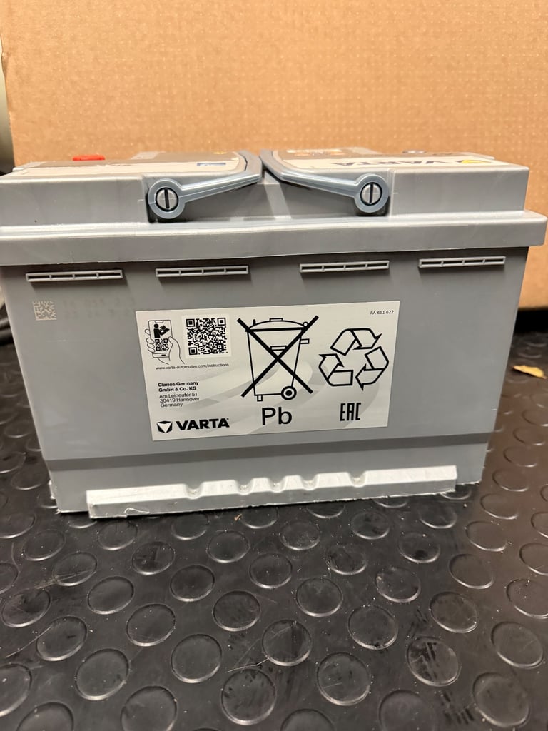 VARTA A7 (E39) AGM Start Stop Car Battery 12v 70Ah 760A (570 901 076, 570901076, 096AGM)