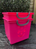 image for Pink storage boxes
