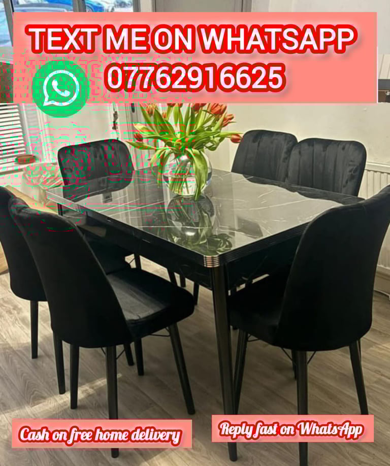 image for Dining table with chairs.