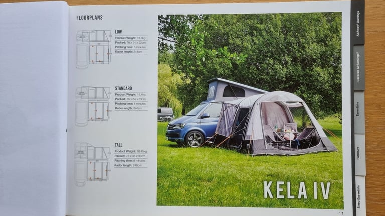 image for Vango Kela IV (standard) Drive-Away Air Awning & Accessories