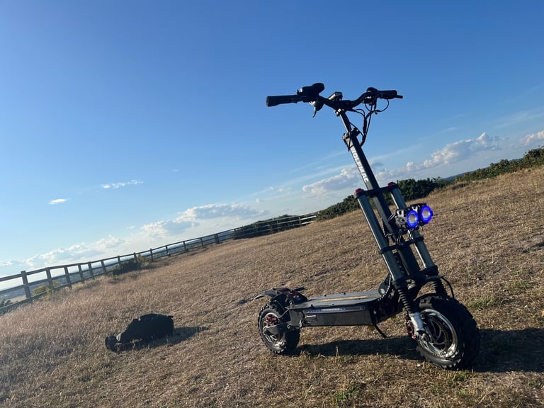 Wolf H9 Atv all terrain military grade 5200 watt e scooter 2 wheel drive 62 volt 60 mph