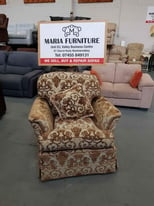 Beautiful patterned dfs armchair refurbished ref:145