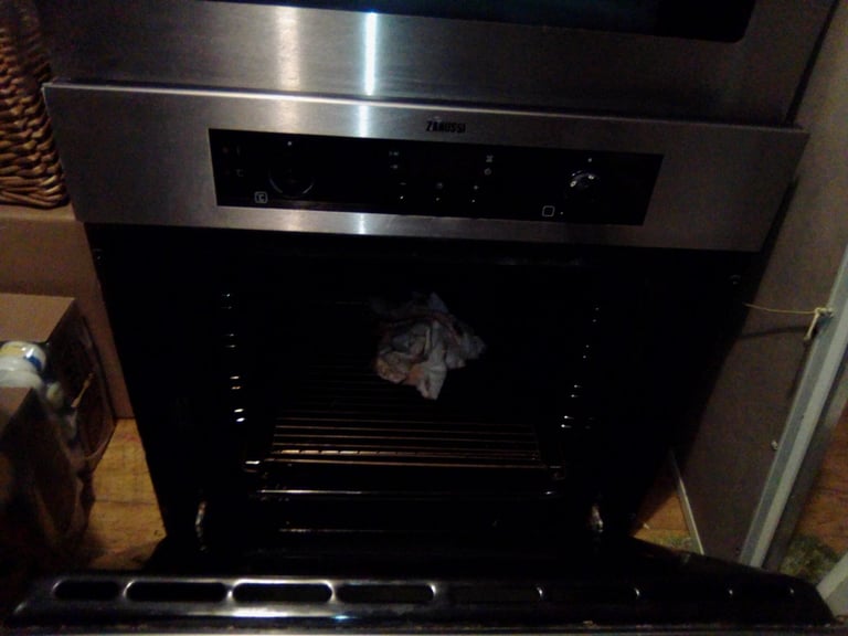 Zanussi Built in Single Oven Silver Brushed Steel 