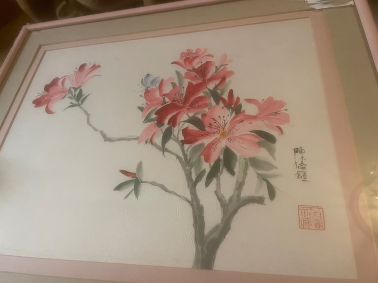 Antique Chinese brush work painting 