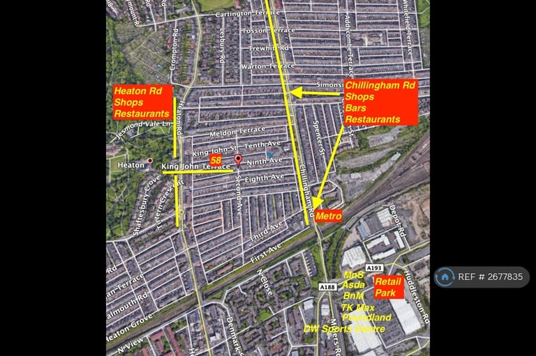 2 bedroom flat in Heaton, Newcastle Upon Tyne, NE6 (2 bed) (#2677835)