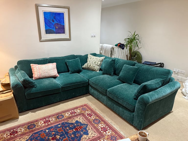 Sofology Sofa Bed Notting Hill Ellie Jade Fabric 2x2 Right Hand