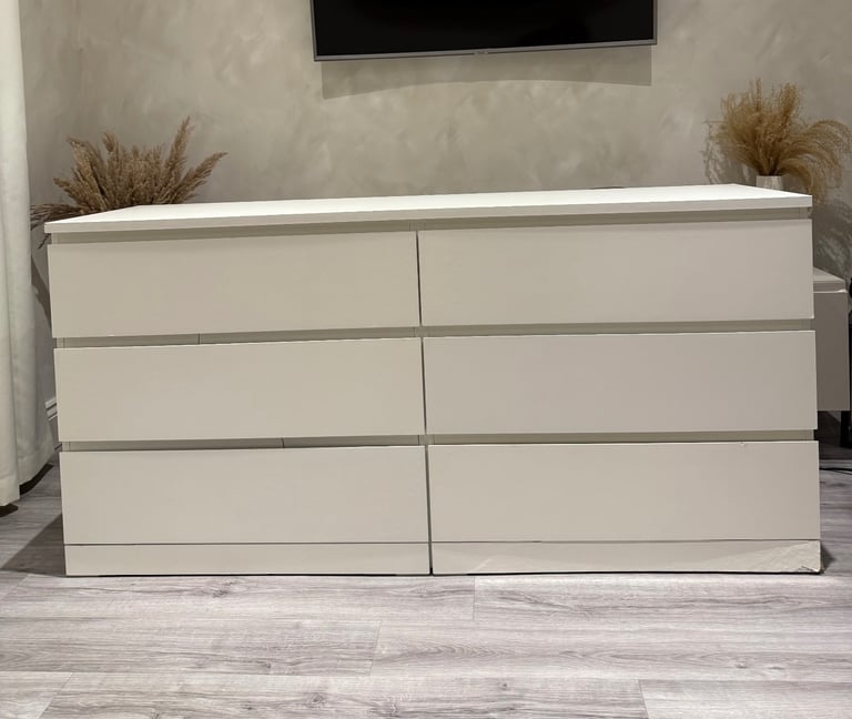 image for IKEA chest of 6 drawers white 