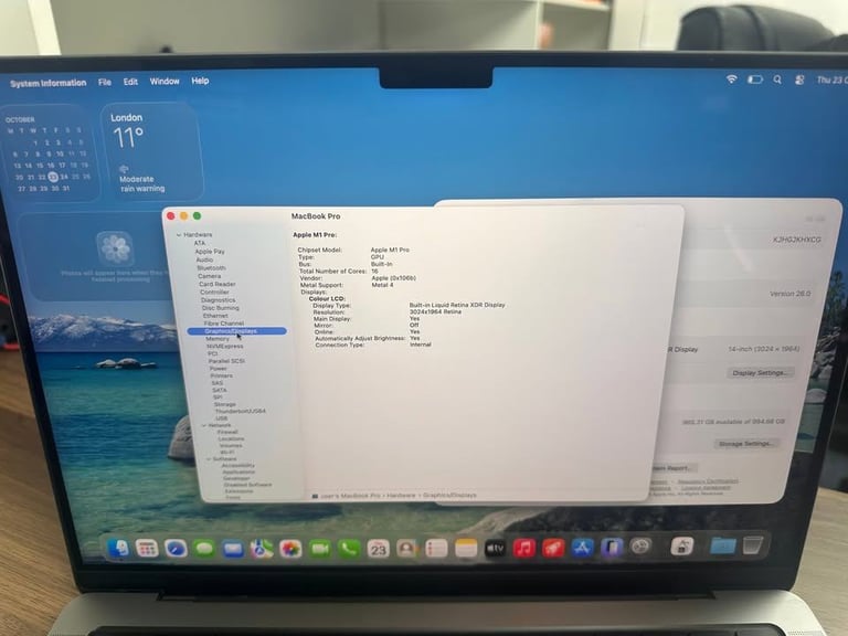 MacBook Pro 14” 2021 M1 Pro Chip | 16GB RAM | 1TB SSD | 16-Core GPU