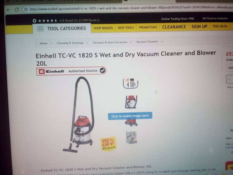 wet and dry vacuum cleaner as new