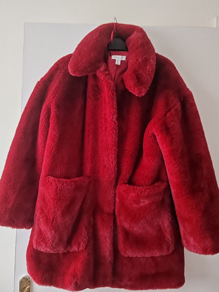 Top shop fur coat 
