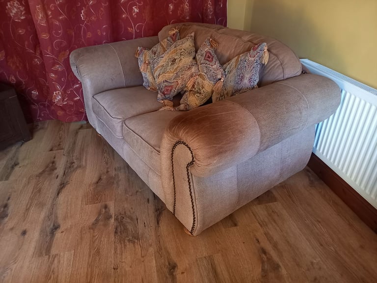 Nubuck Leather Sofas x2 by Thomas Lloyd  - Delivery Maybe Possible