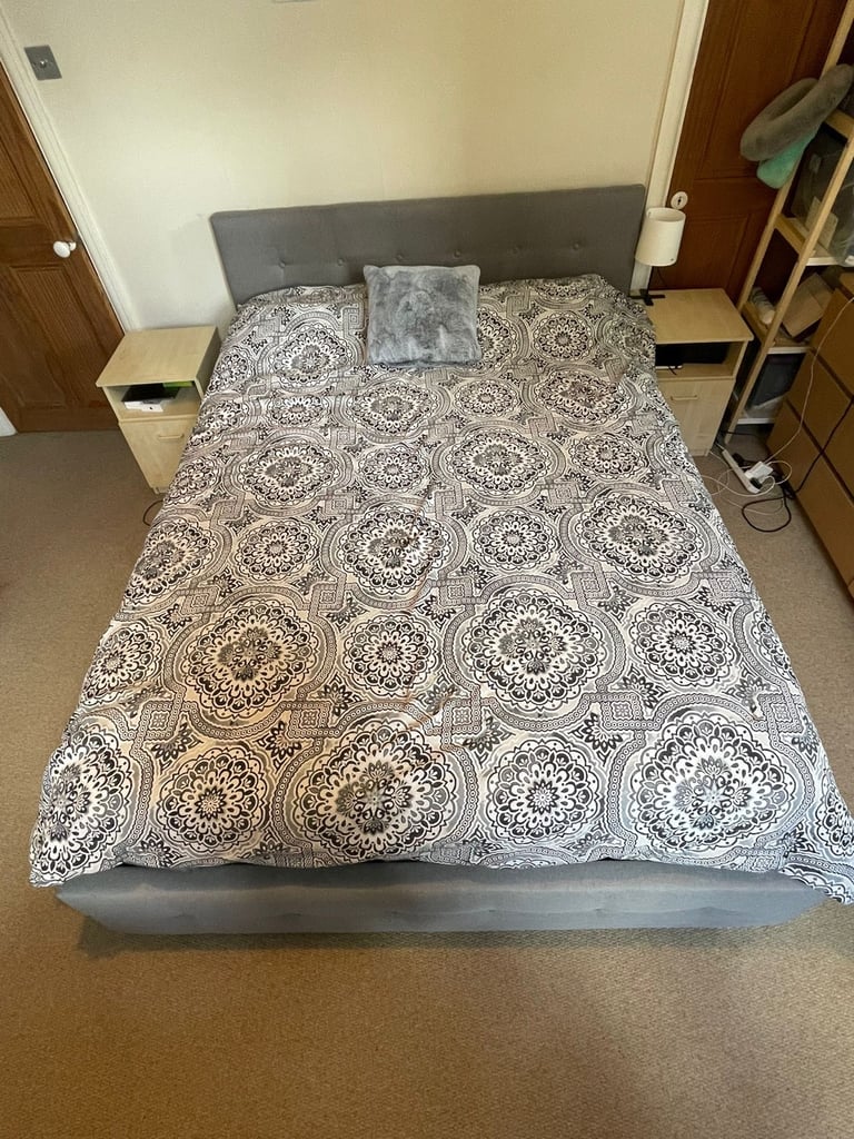 image for Queen bed frame with storage